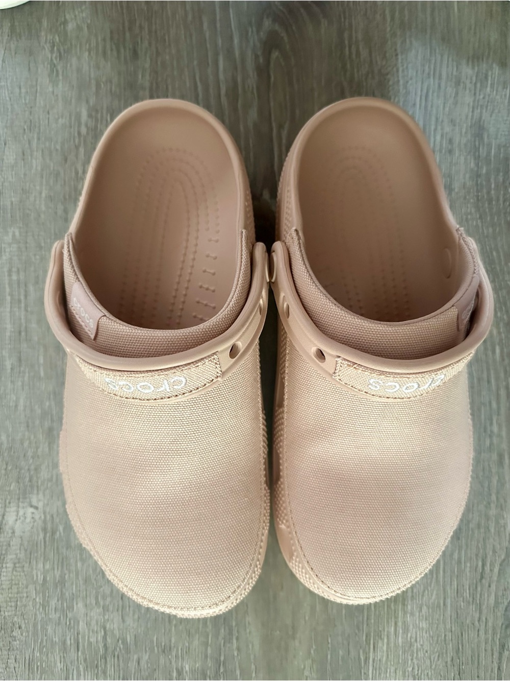 CROCS Women's Blush Canvas-Style Clogs